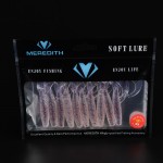 MEREDITH LURE JX41-09 Soft Bait 90MM 3.4G 10PCS Fishing soft grub Lures