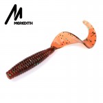 MEREDITH LURE JX41-09 Soft Bait 90MM 3.4G 10PCS Fishing soft grub Lures