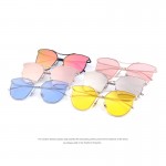 MERRY'S Women Fashion Sun glasses Classic Brand Designer Sun glasses Vintage Twin Beam Metal Frame Glasses S'8014