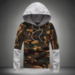 MIACAWOR New Camouflage Patchwork Men Hooded Hoodies Hip Hop Casual Men Pullover Skateboard Sweartshirt Plus Size 5XL MWY107