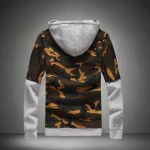 MIACAWOR New Camouflage Patchwork Men Hooded Hoodies Hip Hop Casual Men Pullover Skateboard Sweartshirt Plus Size 5XL MWY107