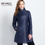 MIEGOFCE 2017 Spring Parka Coat For Women Thin Cotton-Padded Jacket Oblique Placket Women's Jacket Coat Womens Quilted Coat Hot