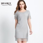 MIEGOFCE Summer New Arrival Women Short Dress lace insert dress High Quality European Style Slim Pencil Office Dress Hot Sale