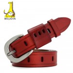 [MILUOTA] Fashion Belts for Women Vintage Strap Designer Genuine Leather Women Belt cinturones mujer MU031