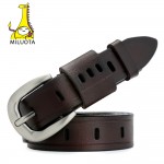 [MILUOTA] Fashion Belts for Women Vintage Strap Designer Genuine Leather Women Belt cinturones mujer MU031