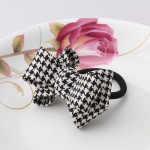 MISM Hair Accessories 1 PC Women Flower Bow Elastic Hair Band Rope Scrunchie Ponytail Holder Plaid Big Bowknot Tie Hair Accessoy