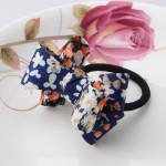 MISM Hair Accessories 1 PC Women Flower Bow Elastic Hair Band Rope Scrunchie Ponytail Holder Plaid Big Bowknot Tie Hair Accessoy