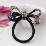 MISM Hair Accessories 1 PC Women Flower Bow Elastic Hair Band Rope Scrunchie Ponytail Holder Plaid Big Bowknot Tie Hair Accessoy