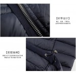 MISUN 2017 duck down coat women brief zippers with a hood wide-waisted long-sleeve thin and light solid long outwear down jacket