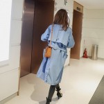 Makuluya Autumn Spring Fashion women denim coat female long-sleeves Windbreaker Casual Outwear  FY-80-96