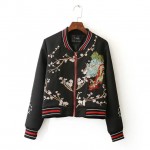 Makuluya Women Embroidery dragon plum Bomber Jacket  Ladies Jackets Fashion Bombers Pilot Outerwear Short Jacket coat  JK-80-97