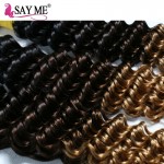 Malaysian Deep Wave Blonde Ombre Curly Malaysian Virgin Hair 4 Bundles Malaysian Deep Curly Virgin Hair Cheap Human Hair Weaves