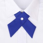 Mantieqingway Wedding Solid Color Cross Bow Tie Polyester Silk Bowties School Dress Neckwear Cravate Noeud Papillon Good Bowknot