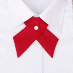 Mantieqingway Wedding Solid Color Cross Bow Tie Polyester Silk Bowties School Dress Neckwear Cravate Noeud Papillon Good Bowknot