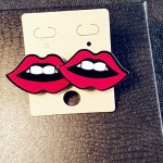 Many New Designs Animal Rabbit Monkey Fruit Month Small Acrylic Stud Earrings For Women Night Club Punk Jewelry Accessories