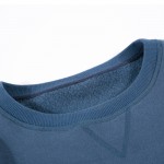 Markless Men's Casual Thick Sweatershirts Long-sleeve Solid Color Sweatershirts Pullover O-neck Man Sweatershirt Fleece Inside