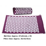 Massager (appro.67*42cm)Massage cushion Acupressure Mat Relieve Stress Pain Acupuncture Spike Yoga Mat with Pillow Drop shipping