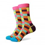 Match-Up Free Shipping combed cotton brand men socks,colorful dress socks (5 pairs / lot )  no gift box