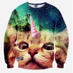 Men And Women Harajuku Print Animal Leopard Tiger Cat Pullover 3D Hoodies Funny Galaxy Space Sweatshirt Sudaderas Tops Clothes