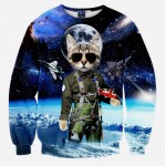 Men And Women Harajuku Print Animal Leopard Tiger Cat Pullover 3D Hoodies Funny Galaxy Space Sweatshirt Sudaderas Tops Clothes