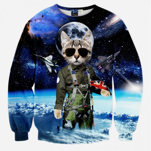 Men And Women Harajuku Print Animal Leopard Tiger Cat Pullover 3D Hoodies Funny Galaxy Space Sweatshirt Sudaderas Tops Clothes