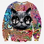 Men And Women Harajuku Print Animal Leopard Tiger Cat Pullover 3D Hoodies Funny Galaxy Space Sweatshirt Sudaderas Tops Clothes