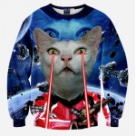 Men And Women Harajuku Print Animal Leopard Tiger Cat Pullover 3D Hoodies Funny Galaxy Space Sweatshirt Sudaderas Tops Clothes