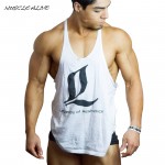 Men Clothing Fitness Suit Fashion Vest Gymwear Singlets Tank Tops Mens Undershirt Bodybuilding Muscle Cotton Racerback