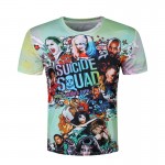 Men Harley Quinn T-shirts 3D Joker Suicide Squad T shirts Funny Movie Skateboard Tops Fashion Short Sleeve Deadshot Men