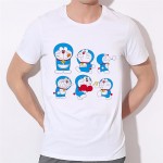 Men Japan Anime Men T-shirt 2016 New Doraemon T Shirt Summer Short Sleeve Doraemon boy T Shirts Tops Men Tee 10N-3#