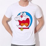 Men Japan Anime Men T-shirt 2016 New Doraemon T Shirt Summer Short Sleeve Doraemon boy T Shirts Tops Men Tee 10N-3#