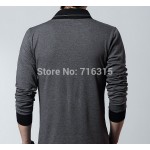 Men Long sleeve T Shirt Casual Shirt Slim Fit Tee T-Shirts V-Neck Men T-shirt Size M L XL 2XL 3XL 4XL 5XL 