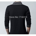 Men Long sleeve T Shirt Casual Shirt Slim Fit Tee T-Shirts V-Neck Men T-shirt Size M L XL 2XL 3XL 4XL 5XL 