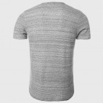 Men Plain V Neck T Shirts Waffle Fabric Basic Tee Shirts Luxury Short Sleeve Home Tops Minimalist Styling