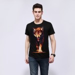 Men T-shirts 2016 New Fashion Man Animal 3D Printing Short Sleeves T shirts Wolf 3D Print Summer Vest Tops Tees Plus Size M-XXXL