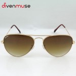 Men Women Brand Sunglasses Holdout UV Ray Sunglasses Gold Frame Brown Gradient Sun Glasses Lunettes De Soleil Homme 58mm