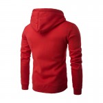 Men's 2017 hoodie brand high-quality hooded coat sudadera hombre de marca new fashion men zipper large pocket solid color Hoody