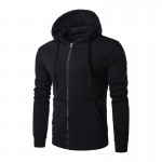 Men's 2017 hoodie brand high-quality hooded coat sudadera hombre de marca new fashion men zipper large pocket solid color Hoody