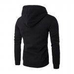 Men's 2017 hoodie brand high-quality hooded coat sudadera hombre de marca new fashion men zipper large pocket solid color Hoody