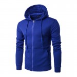 Men's 2017 hoodie brand high-quality hooded coat sudadera hombre de marca new fashion men zipper large pocket solid color Hoody