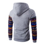 Men's 2017 new style men loose hoodie with velvet coat personality Popular digital printing leisure cap fleece spell Hoodies