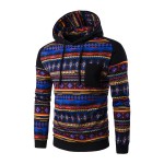 Men's 2017 new style men loose hoodie with velvet coat personality Popular digital printing leisure cap fleece spell Hoodies