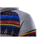 Men's 2017 new style men loose hoodie with velvet coat personality Popular digital printing leisure cap fleece spell Hoodies