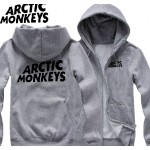 Men's Autumn and winter long sleeve shirt plus size  Arctic monkeys Hoodies for men man fleece zipper cotton Sweatshirt