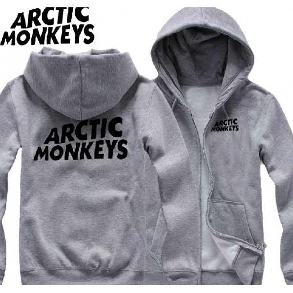 Men's Autumn and winter long sleeve shirt plus size  Arctic monkeys Hoodies for men man fleece zipper cotton Sweatshirt