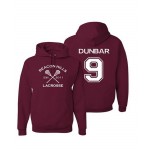 Men's Hoodies Beacon Hills Lacrosse 00 Hale 9 Dunbar LaHey Stilinski Maroon College Jersey Pullover accept Back Print Hoodie