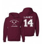 Men's Hoodies Beacon Hills Lacrosse 00 Hale 9 Dunbar LaHey Stilinski Maroon College Jersey Pullover accept Back Print Hoodie