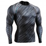 Men's MMA Compression Shirts Rashguard Fitness Long Sleeves 3D Prints Joggers Base Layer Skin Tight Tops Weight T-Shirts