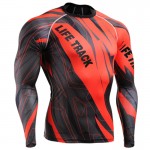 Men's MMA Compression Shirts Rashguard Fitness Long Sleeves 3D Prints Joggers Base Layer Skin Tight Tops Weight T-Shirts