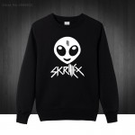 Men's Skrillex Music Rock DJ Printing Sweatshirts For Men 2017 New O Neck Cotton Casual Hoodies Pullover Free Shipping